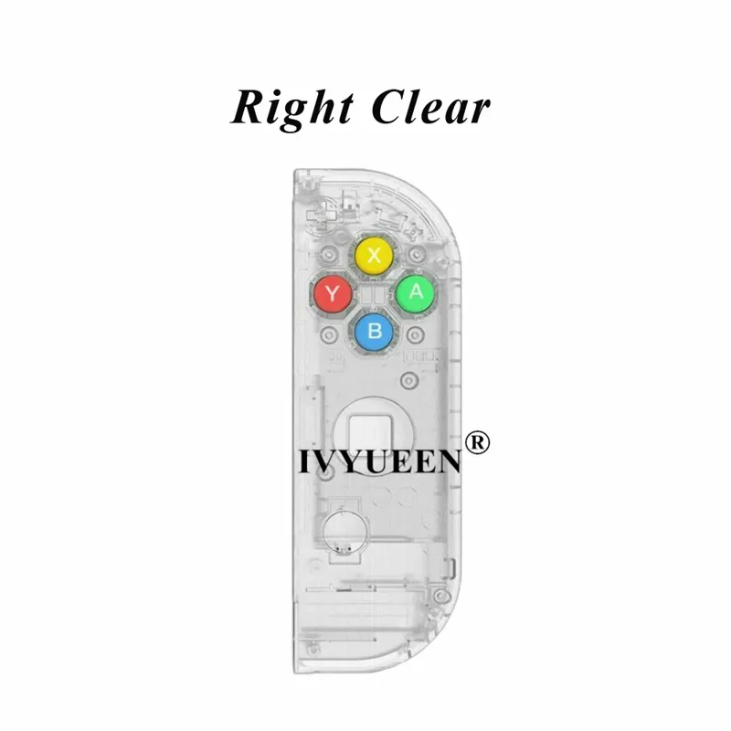 Right Clear IVYUEEN для Joycon контроллер корпус Корпус для kingd переключатель Joy-Con контроллер замена левый и правый чехол с кнопки ABXY - Цвет: Right Clear