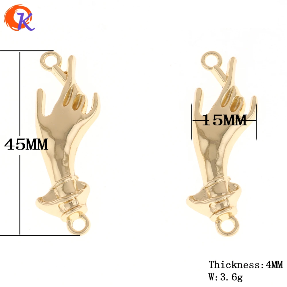 Сердечный Дизайн 50 шт 15*45 мм ювелирные аксессуары/DIY серьги/Золотой пальмовый