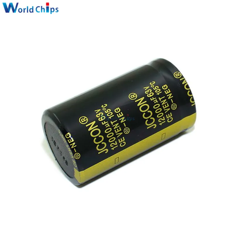 Diymore алюминиевый электролитический конденсатор 63V 12000 мкФ 30X50mm Высокочастотный