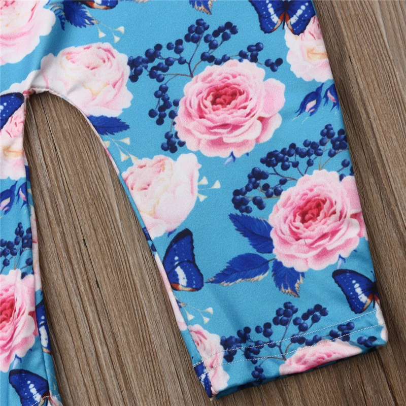 2019 Summer Cute Sleeveless Floral Round Neck Jumpsuit Outfit Clothes 0-24M Toddler Newborn Baby Girl Flower Ruffle Romper | Детская