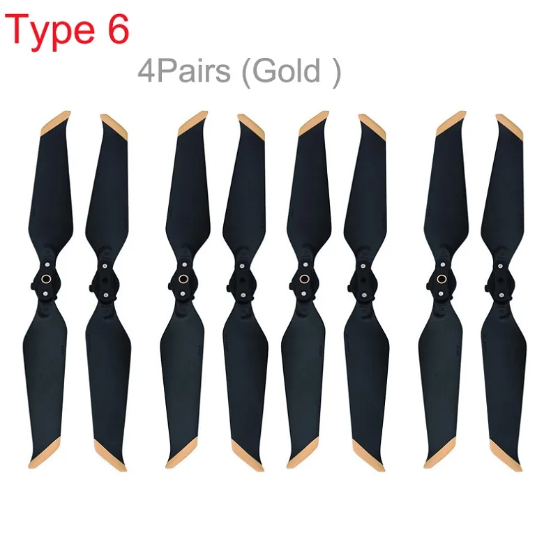 4 Pair Gold Sunnylife 8743 низкий уровень шума пропеллеры реквизит лезвие для DJI MAVIC 2 PRO/зум Дрон Замена складной DR2665G DR2665S - Цвет: 4 Pair Gold