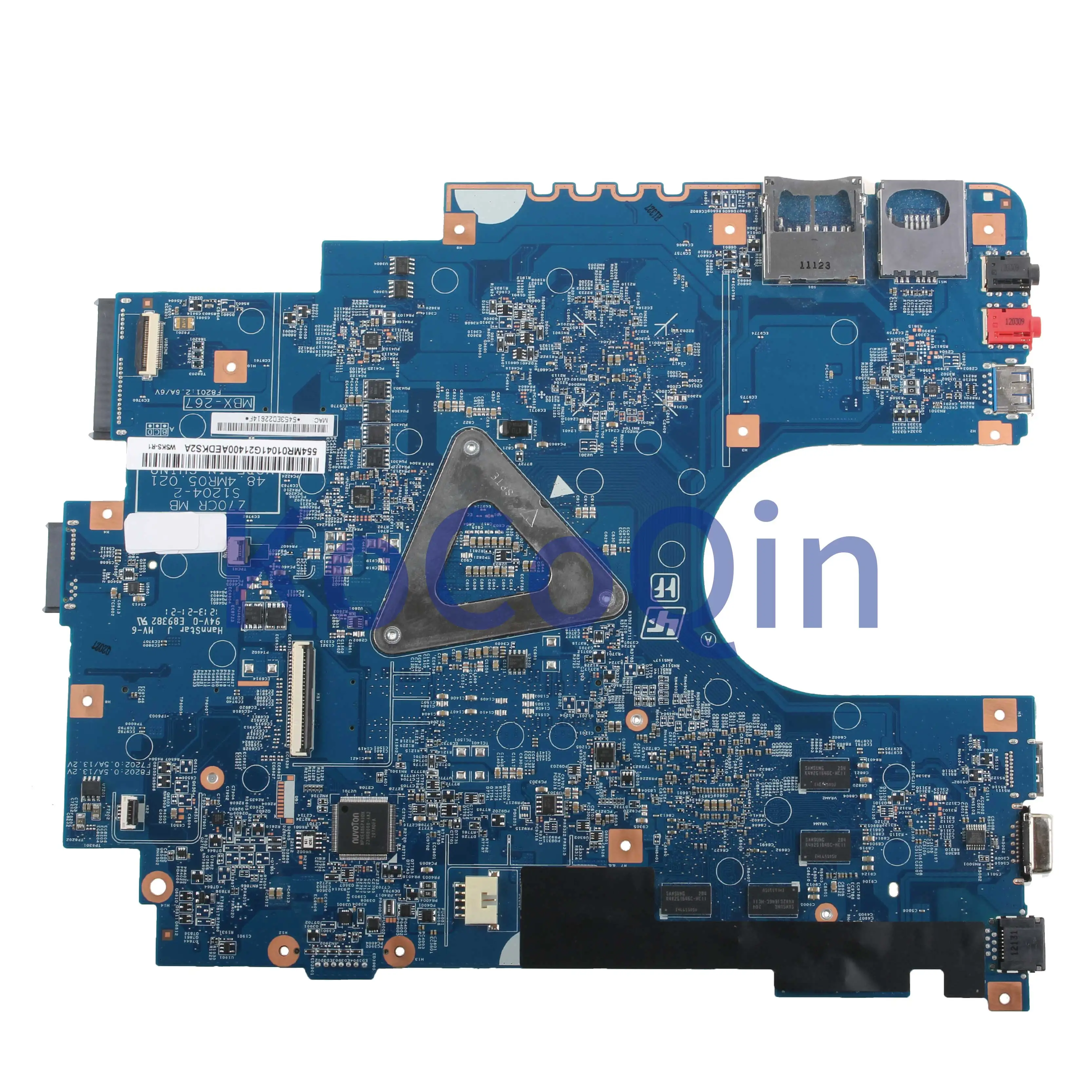 KoCoQin Laptop motherboard For SONY SVE171 SVE1713D1 MBX-267 Mainboard A1884315A S1204-2 48.4MR05.021 HM75 216-0833002 2G | Компьютеры и
