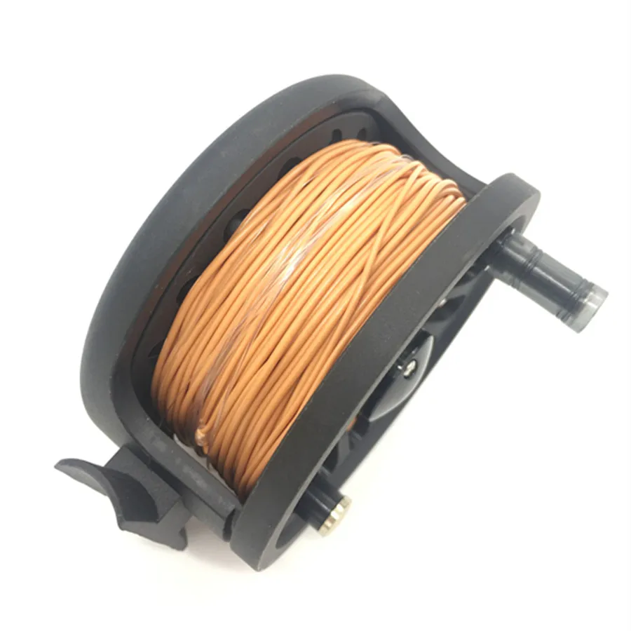 Катушка и линия комбо 3 8wt Серебряная катушка для нахлыстом шнур WF Fly Line Loop набор