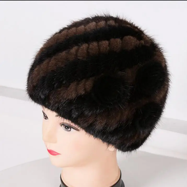 Новинка 2020 Женская Русская Шапка из натурального меха с цветами роскошная