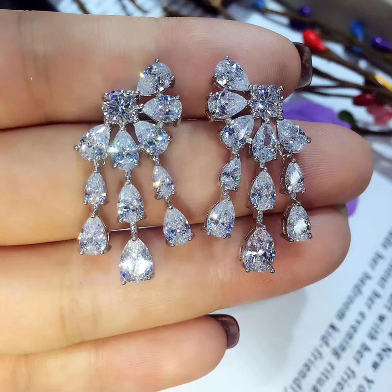 Женские серьги гвоздики с фианитом E831|Серьги-гвоздики| |