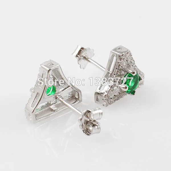 Sinlifu Free shipping factory cheap price and high quality silver cz earring holder for the sale RSFY5520B-E | Украшения и