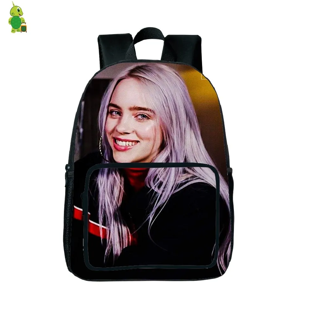 Billie Eilish рюкзак с принтом рок-звезды, школьный рюкзак для подростков, женщин, мужчин, повседневный рюкзак, модная дорожная сумка, водонепроницаемая сумка, подарок для вентилятора - Цвет: 30