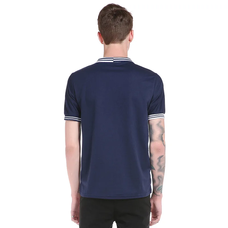 Рубашка поло мужская однотонная хлопок короткий рукав облегающая не скатывается