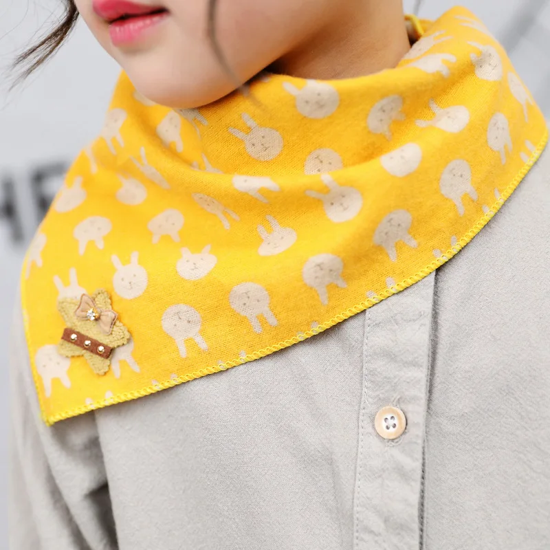 Демисезонный детский мультяшный шарф хлопковые детские теплые шарфы шейный