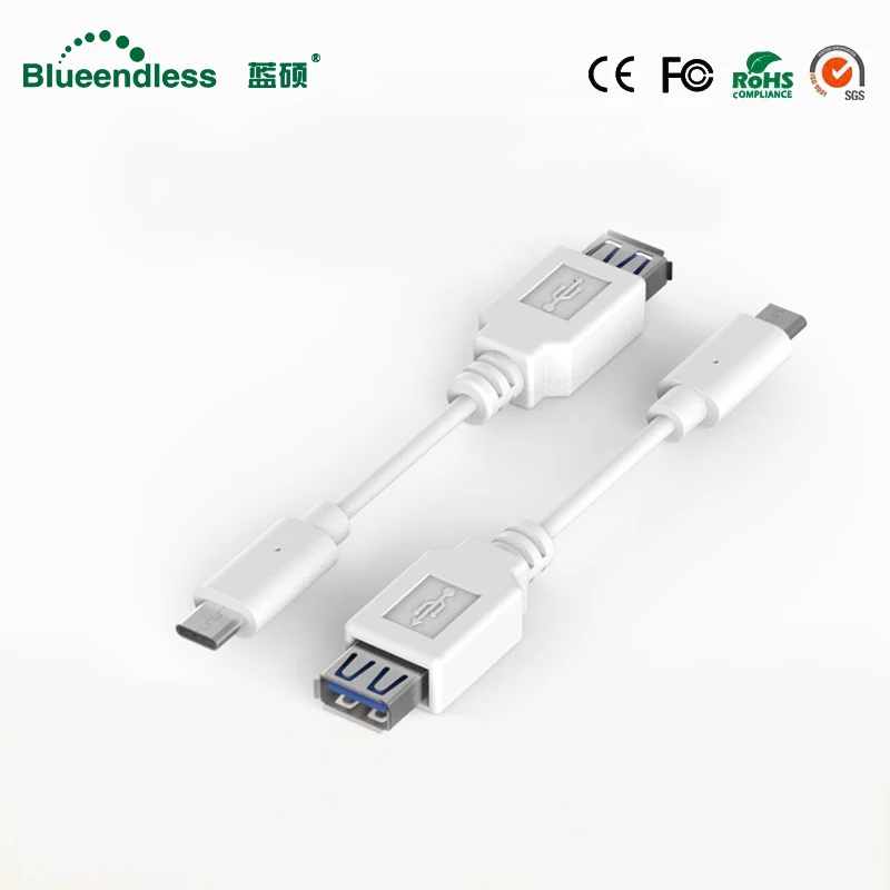 OTG кабель для передачи данных Type C к USB A Кабель Micro 3 0 2 порт пластиковая расческа