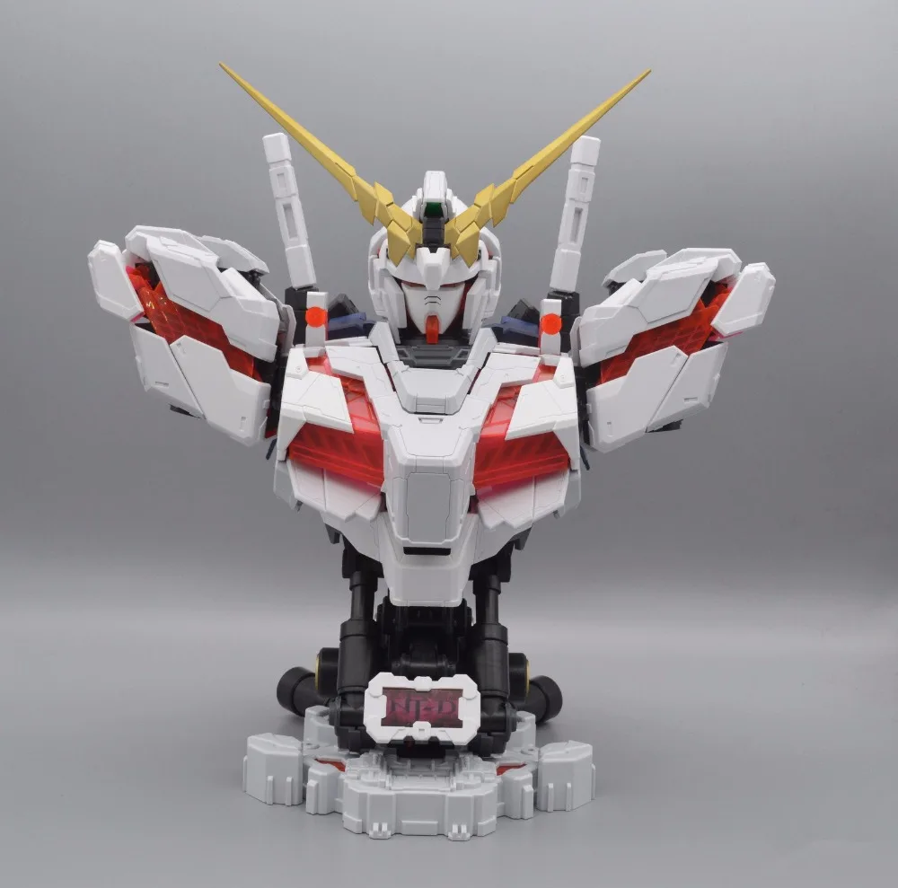 YH модель 1/35 RX-0 Единорог бюст голова Gundam полный психо-рамка прототип с светодиодный DY003