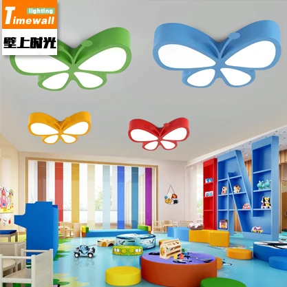 CM059led мультфильм бабочка дети потолочный светильник современный простой теплый