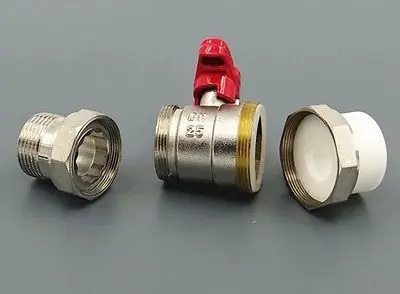 PPR &amp латунный Сантехнический фитинг соединительный шаровой клапан FF 25 мм труба