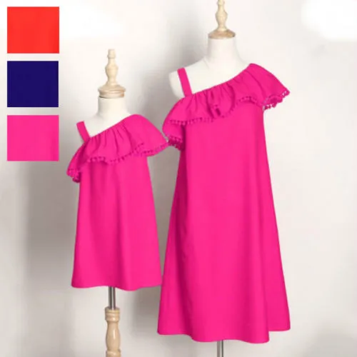 Emmababy Summer matching mother daughter mommy and me clothes dress family look Outfits | Мать и ребенок