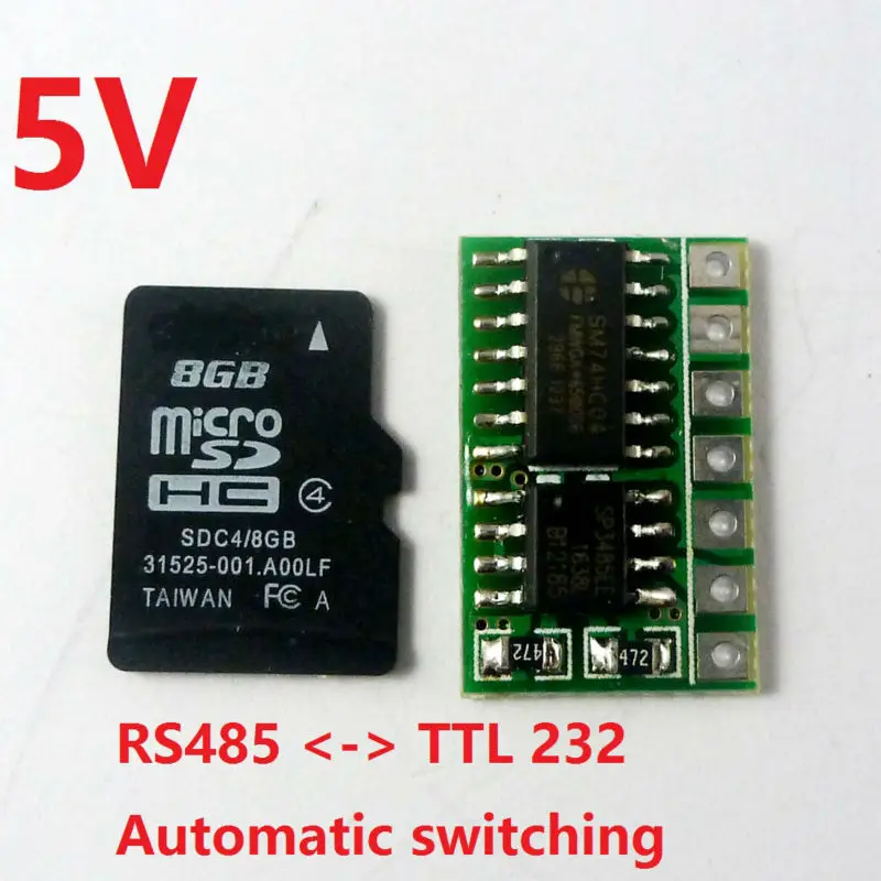 

r411b01 mini 5v rs485 to ttl conversion module serial port to rs485 converter sp485ee for modbus rtu control smart home