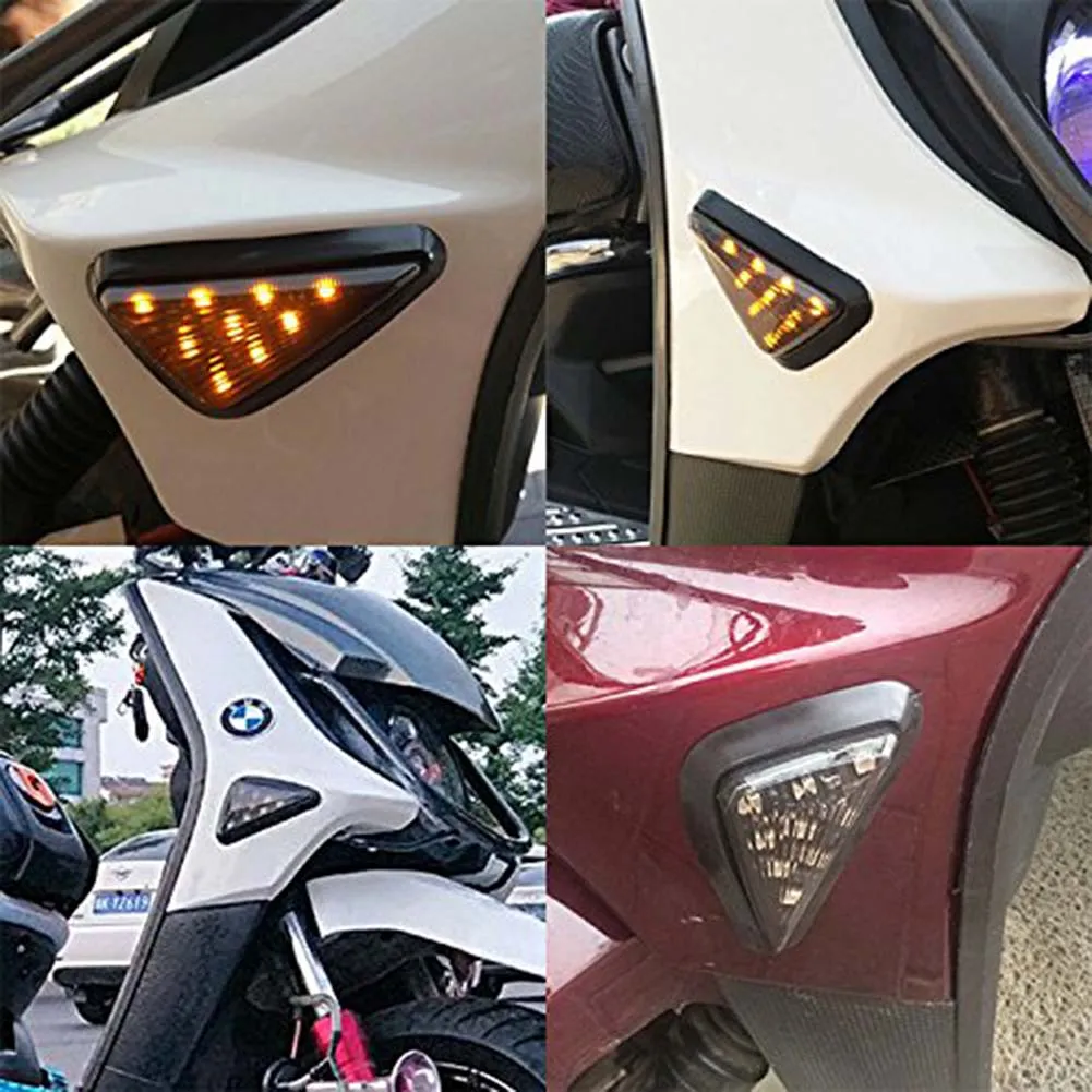 2 шт./компл. Треугольники поворота светильник CBR600 CBR1000 мотоциклетные светодиодные
