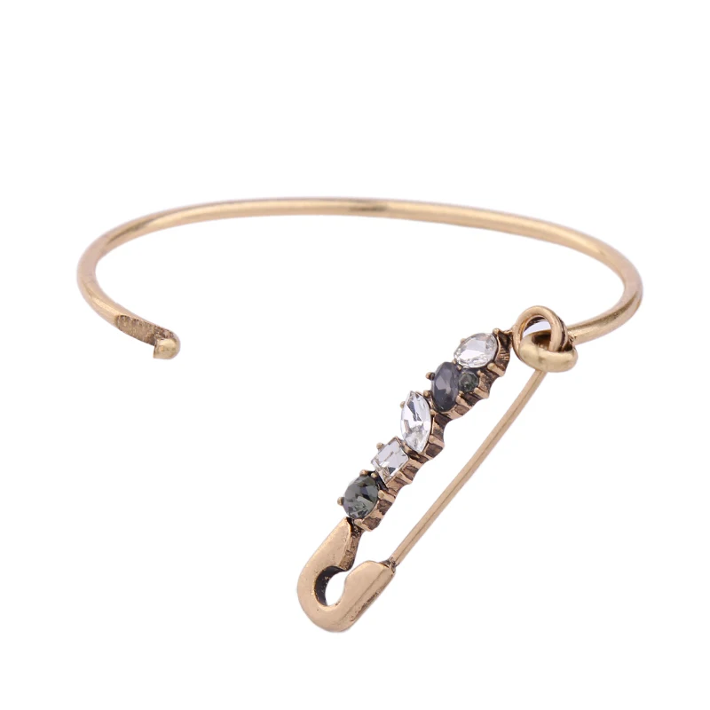 Персонализированные Стекло инкрустация Булавки браслет для Для женщин античное