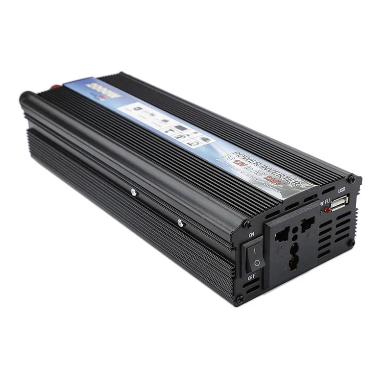 Power Inverter With terminal wire Modified Sine Wave DC 12V to AC 220V Peak Solar Car Converter HWC | Автомобили и мотоциклы