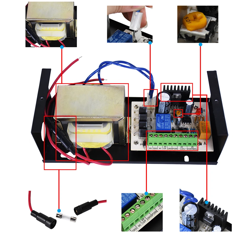 AC220V 3/5A DC12V источник питания трансформатор для магнитных автоматических дверных