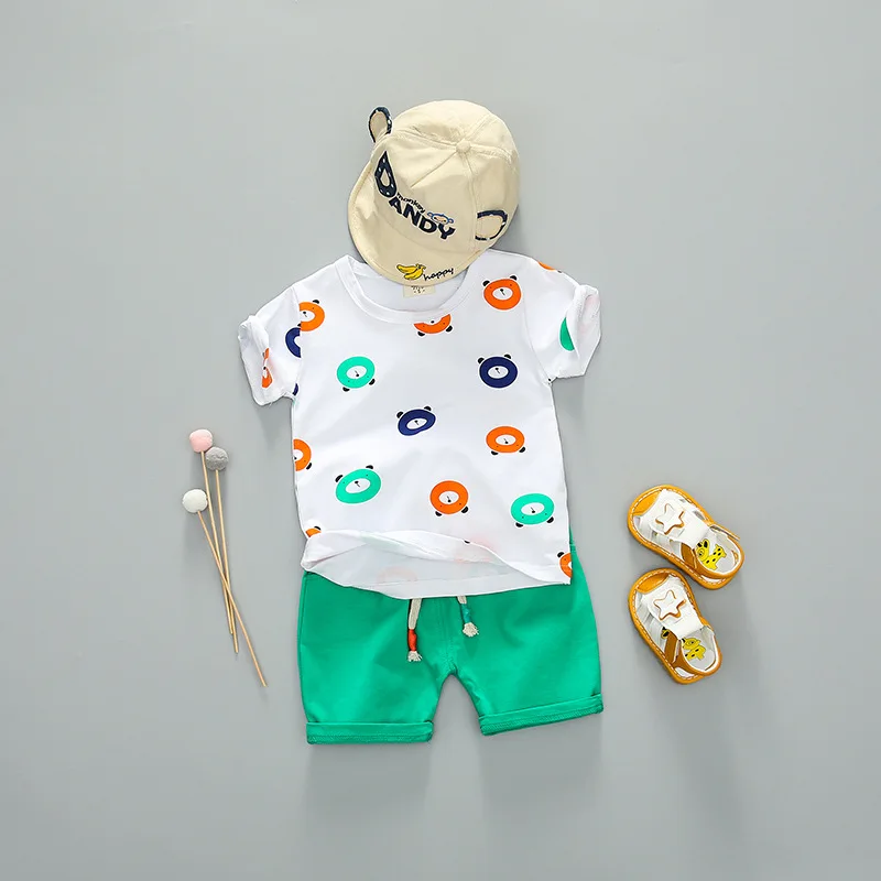 2 шт. футболка и шорты для мальчиков с коротким рукавом |
