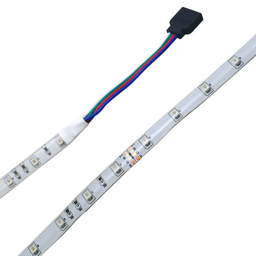 Водонепроницаемый 25 Вт Светодиодный светильник RGB 300 3528SMD W/Музыка контроллер (AC/DC