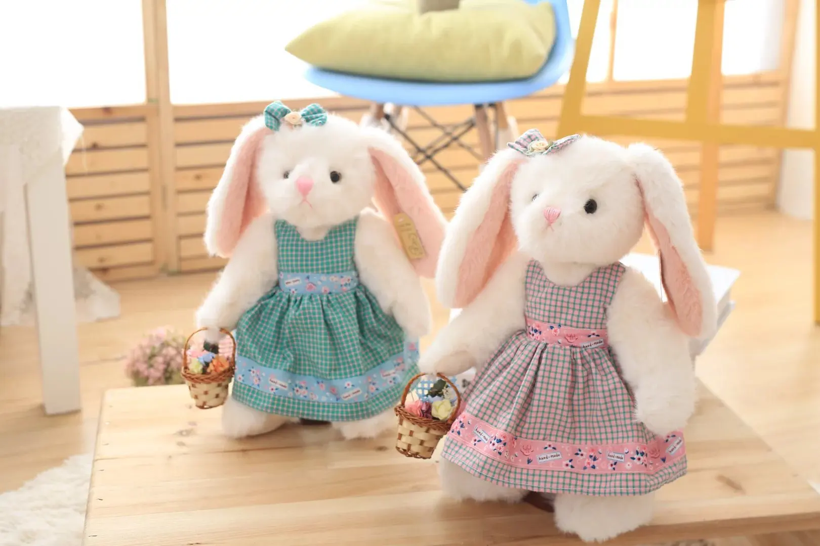 Ins 35 см импортные товары оригинальная Одиночная Детская одежда Кролик с корзиной