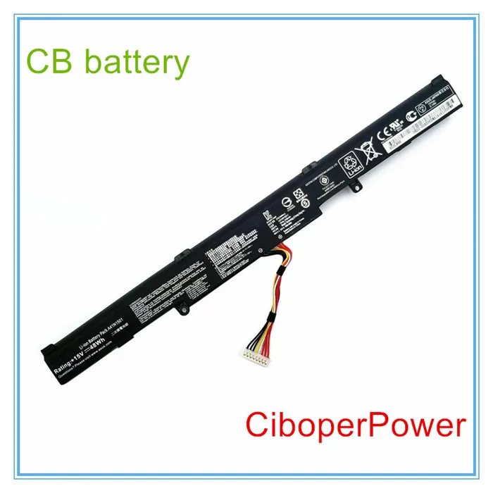 Аккумулятор для ноутбука 15 в 48Wh A41N1501 GL752VW N752V N552V|Аккумуляторы ноутбуков| |