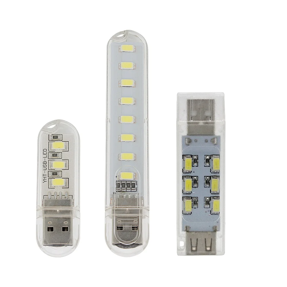 1 шт. Новый мини USB светодиодный лампа для чтения 3/8/12 Светодиодный s 5730 SMD