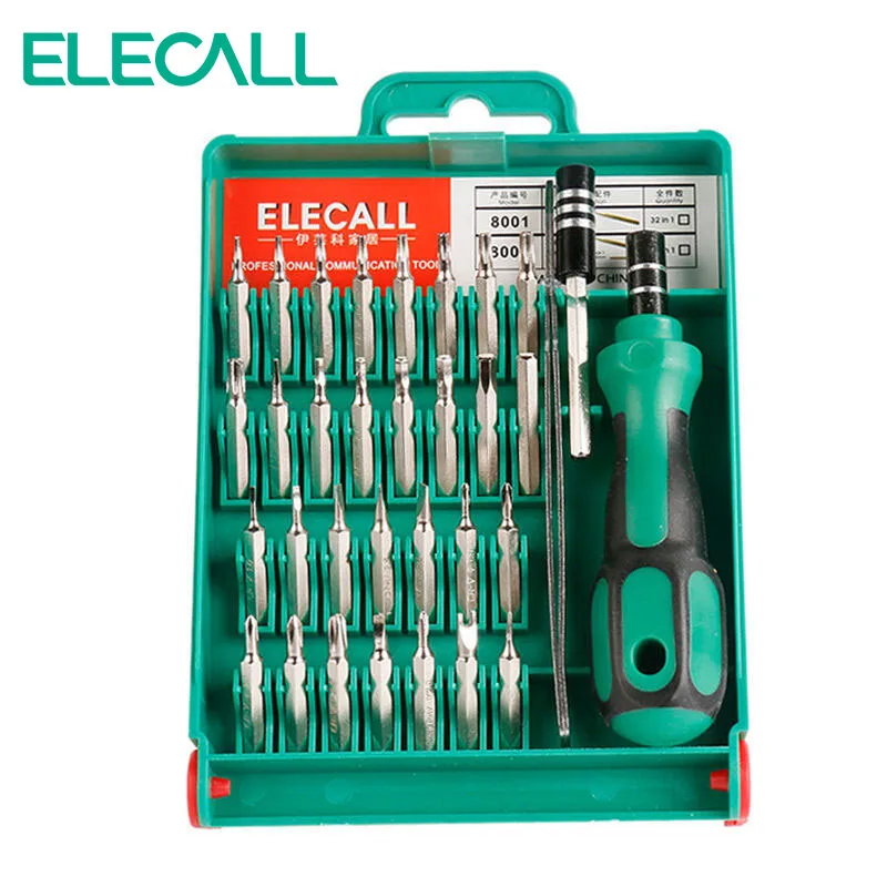 ELECALL 33 в 1 многофункциональный карман инструменты прецизионный набор магнитный
