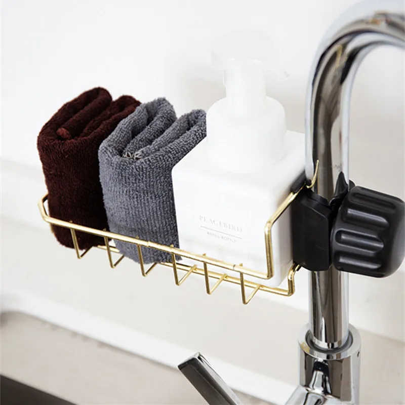 Подвесная стойка для хранения раковины из нержавеющей стали зажим крана ванная