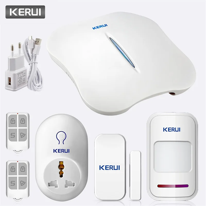 KERUI Голосовая подсказка беспроводной WiFi PSTN домашняя охранная связь Сигнализация