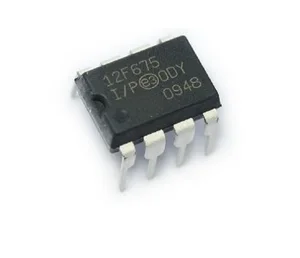 2PCS PIC12F675-I/P PIC12F675 12F675 DIP-8 Microcontroller CHIP IC