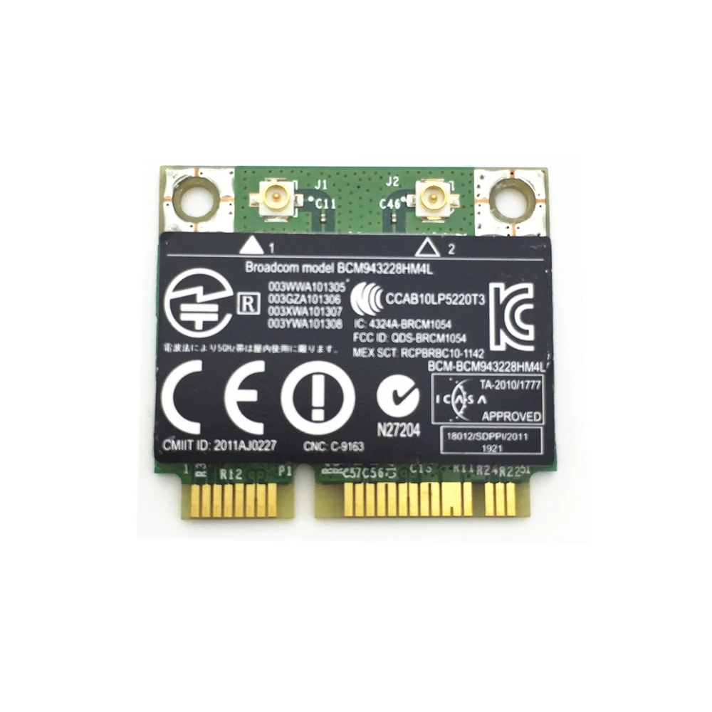 Новая беспроводная мини карта PCI E BCM943228HM4L BCM43228 300 Мбит/с 2 4G/5 ГГц 802 11 a/b/g/n для 8470P 8570W
