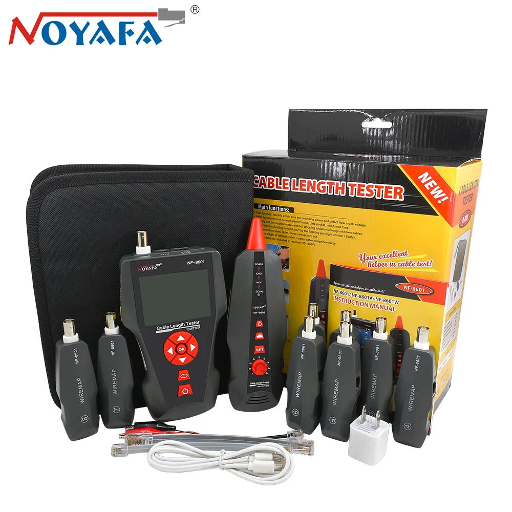 Оригинальный Noyafa NF 8601W RJ45 для BNC PING POE RJ11 Телефонная Диагностика тональный
