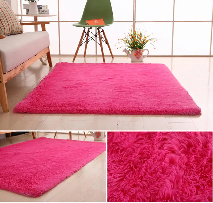 Soft Shaggy Carpets For Living Room carpet Home Warm Plush Floor Rugs fluffy Mats Kids Faux Fur large Area Decorate Rug | Дом и сад