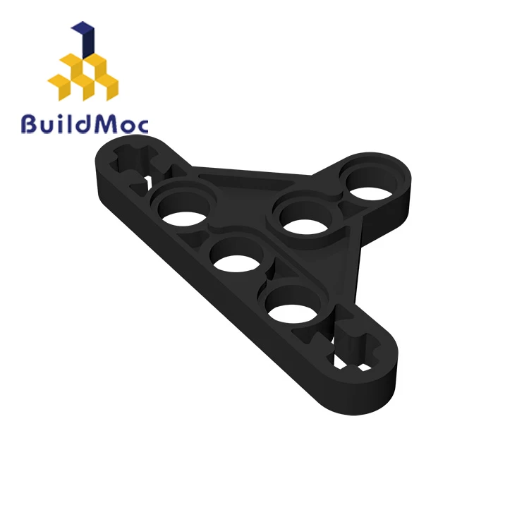BuildMOC 99773 2905 Technic Liftarm Треугольник тонкий тип II для строительных блоков части DIY логотип развивающие творческие подарочные игрушки - Цвет: M0754-06