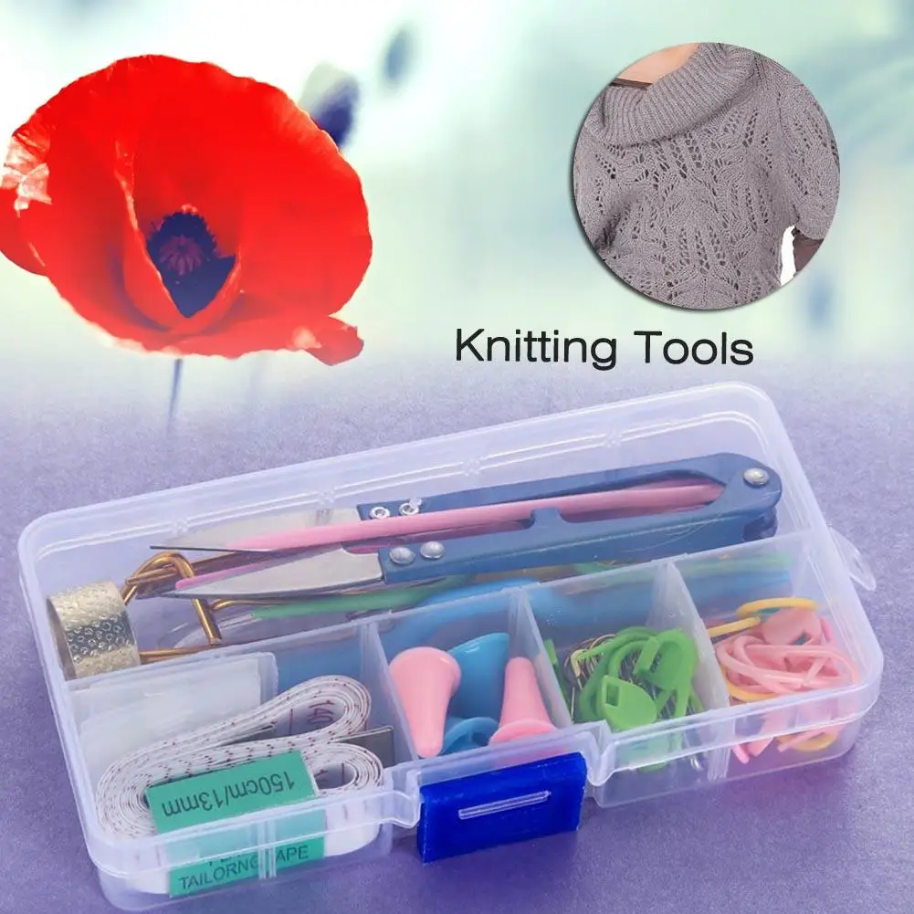 1 Набор вязальных аксессуаров DIY инструментов для вязания крючком крючок стежка