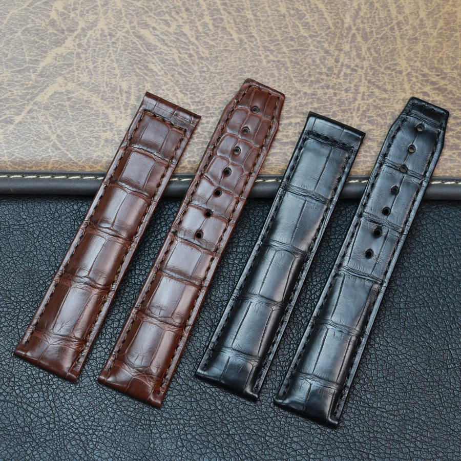 Кожаный ремешок SAUPPO из крокодиловой кожи Подходит для Maurice Lacroix Masterpiece Les Classiques, ремешок на запястье 20 мм 21 мм