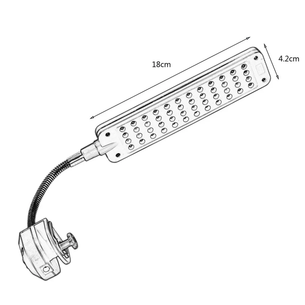 Высокое качество 48 LED аквариумные рыбные растения 2 режима клип белый и синий свет