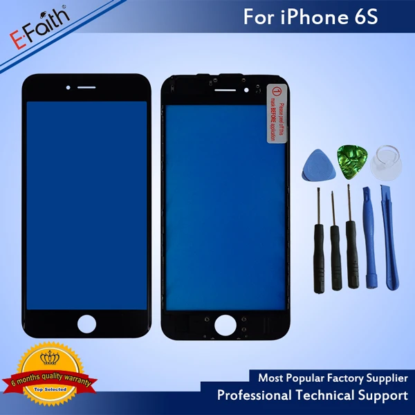 E-Faith сенсорная панель для iPhone 6 6s 6p 6s p сенсорный экран дигитайзер стекло объектив сенсор запасные части для iPhone сенсорный экран - Цвет: 6s Black with gift