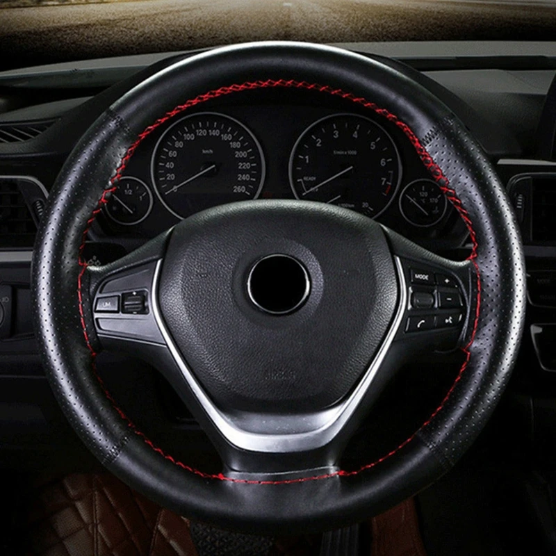 Чехол рулевого колеса автомобиля натуральная кожа Авто Рулевое колесо мягкие