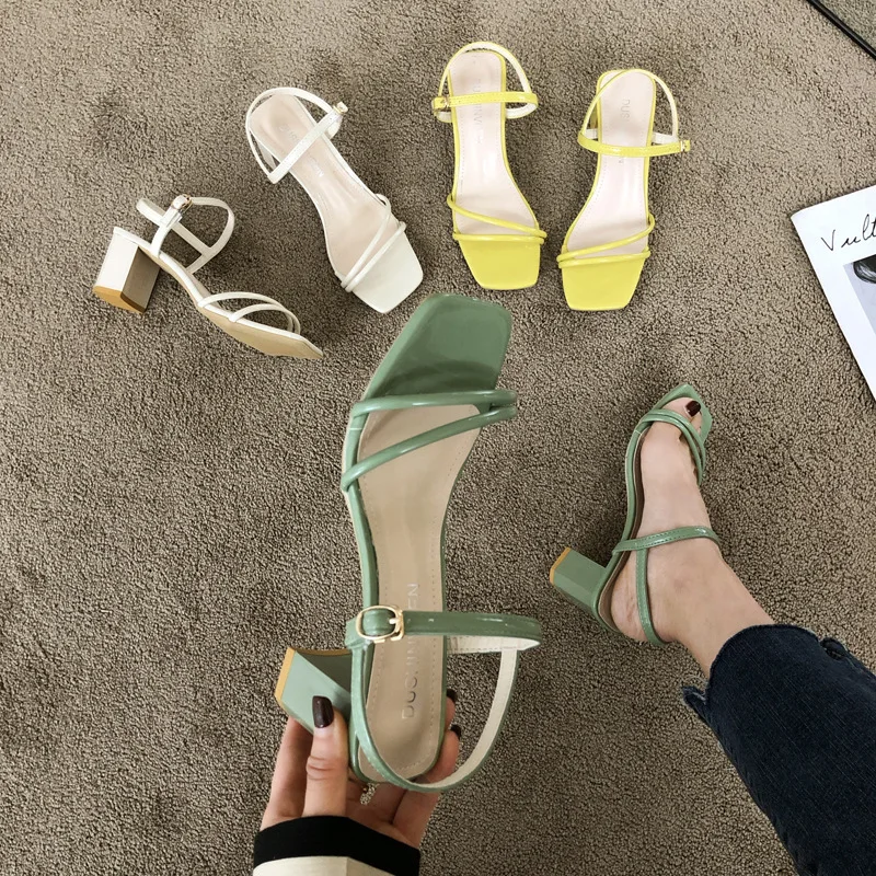 Sandalen Femme 2019 летние модные босоножки с перекрестными завязками женская обувь