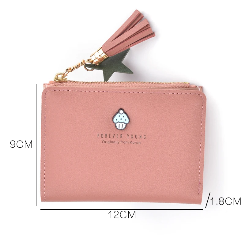 Youda винтажный женский кошелек маленькие милые кошельки Дамский короткий кожаный