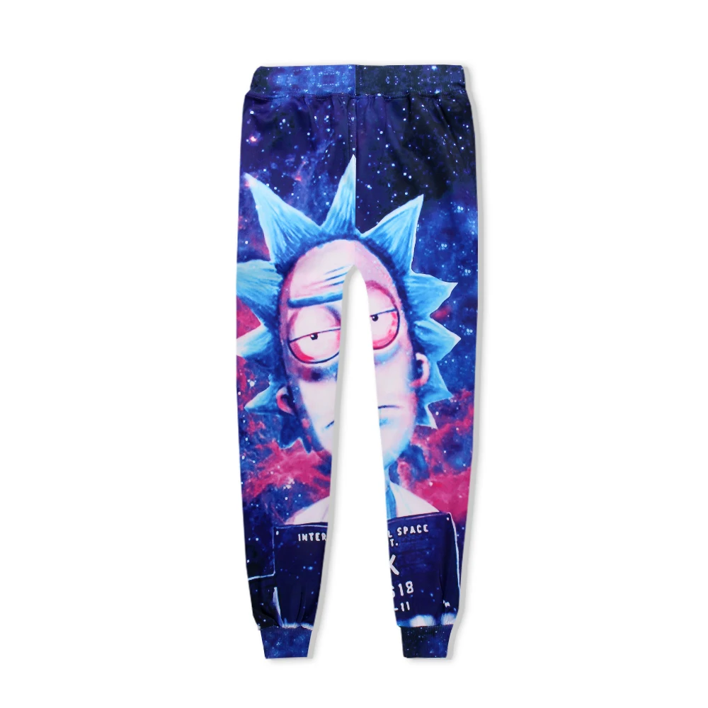 Весна осень новый мужской спортивный костюм 3D принт Рик и Морти комплект из двух