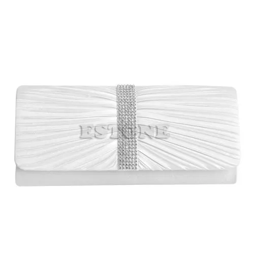C5789 white Модная женская сумочка, стразы, вечерняя сумочка, клатч, свадебный кошелек, кошелек - Цвет: C5789 white
