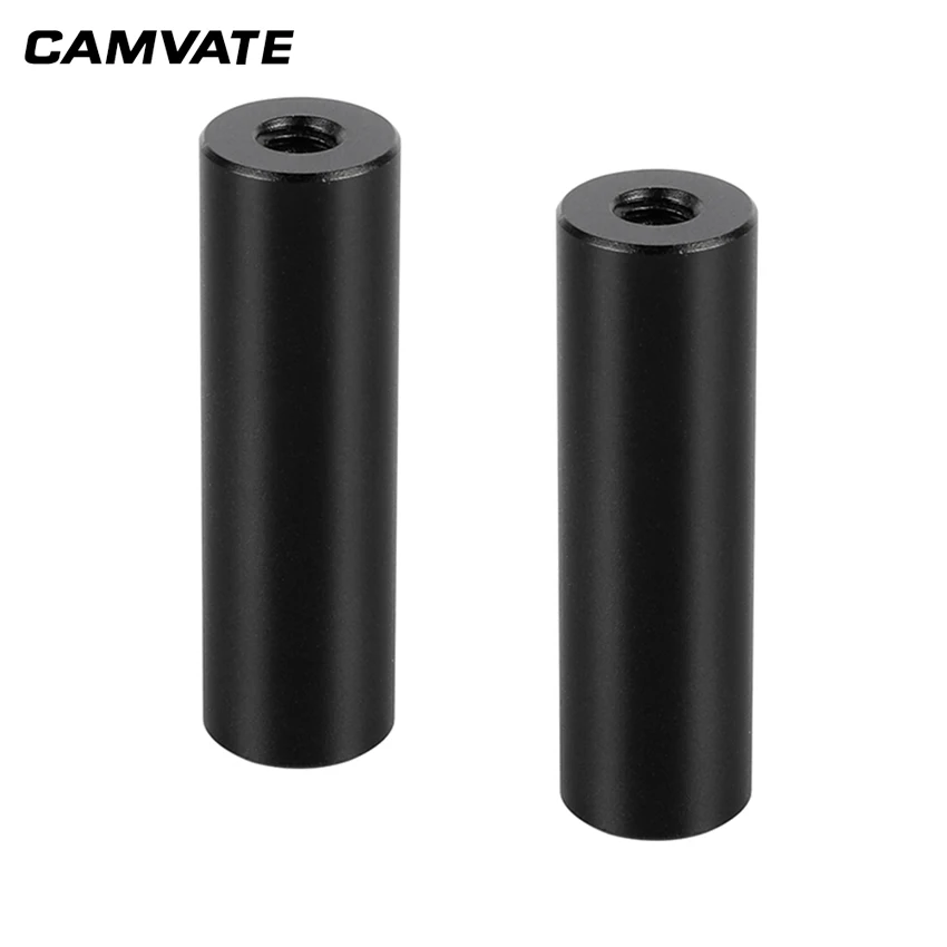 Микро штанга CAMVATE 2 &quot(алюминий) с двойным наконечником 1/4&quot 20 женских нитей (2 шт.)