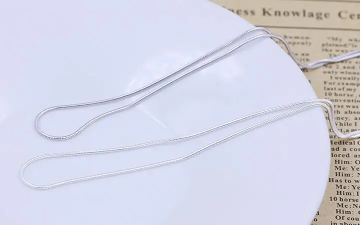 XIYANIKE 925 пробы, серебряная круглая дубовая Серебряная цепочка, ожерелья и подвески для женщин и девушек, хорошее ювелирное изделие, ожерелье VNS8099