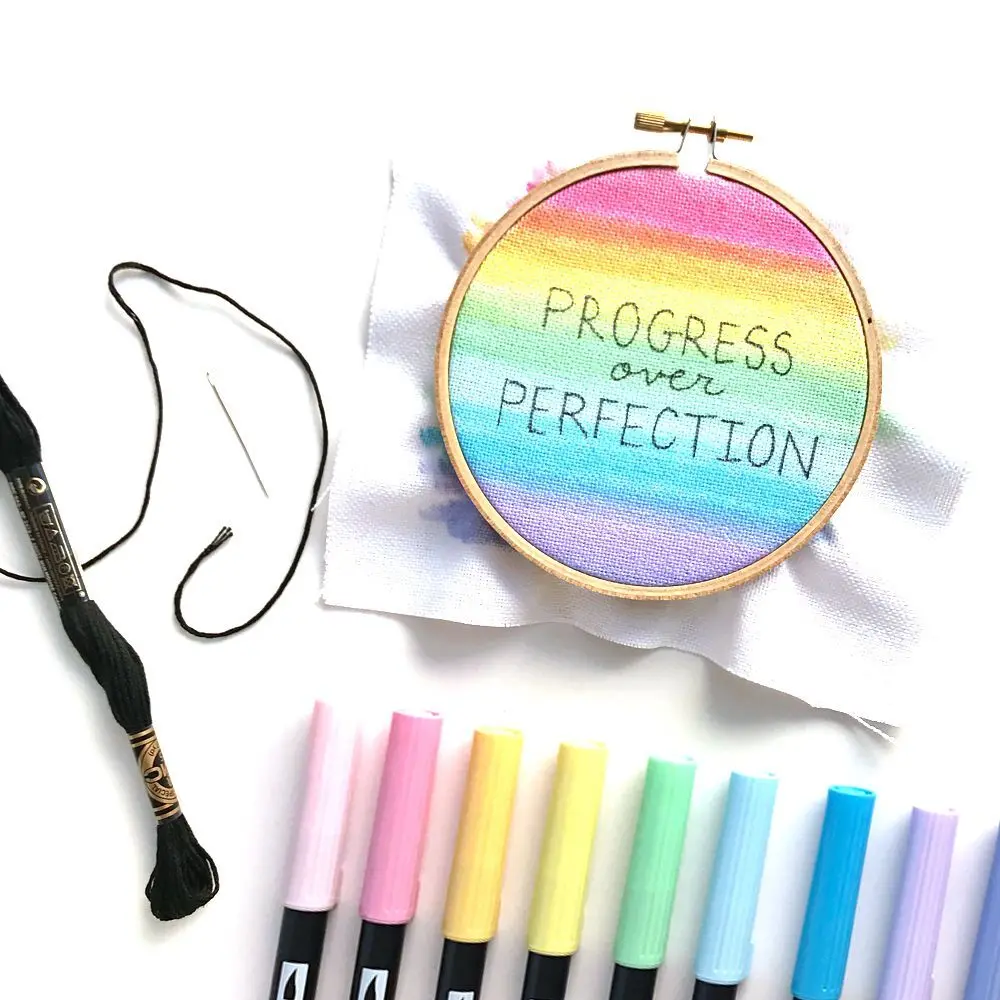 Японский красочный художественный маркер ручка с двойной головкой дизайн кисти