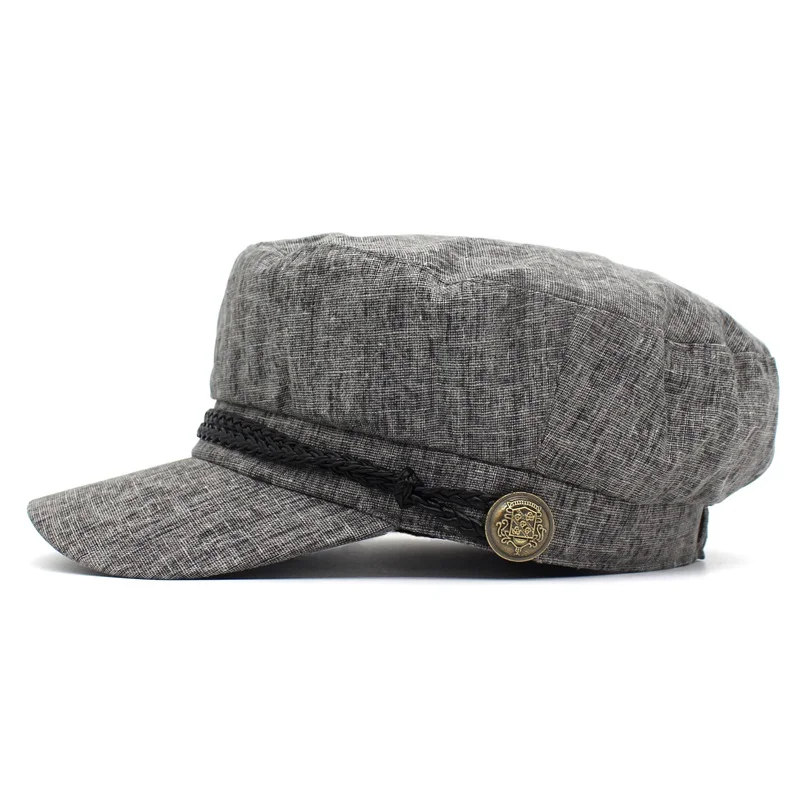 Шапка Minhui2018 женская Армейская из хлопка и льна шляпа на весну лето|Мужские