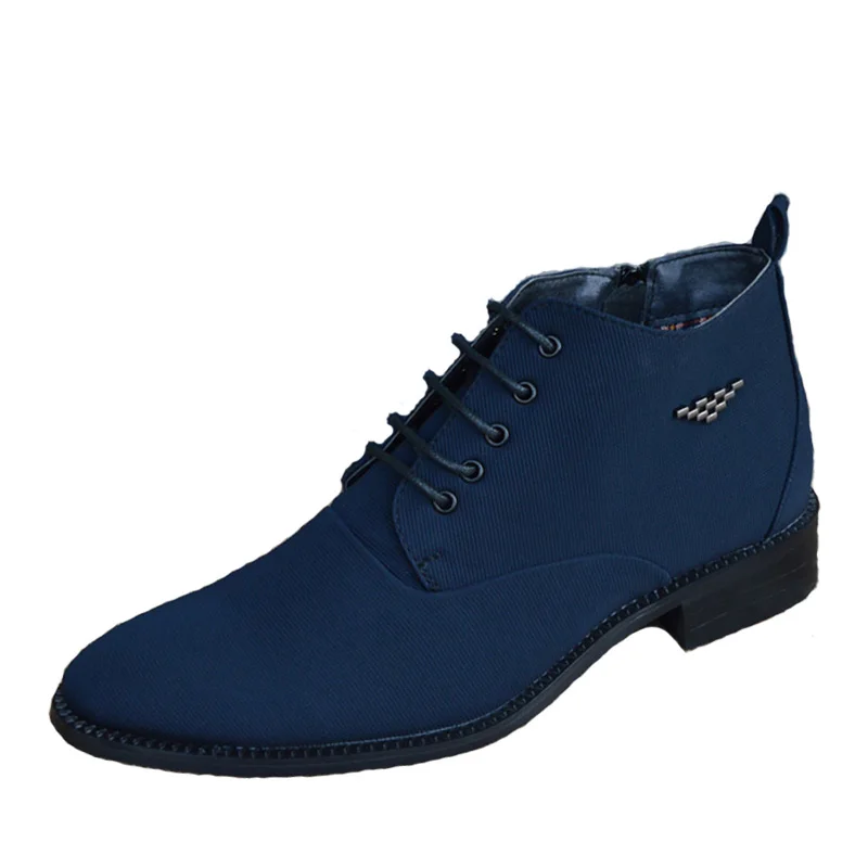 Новинка 2020 года Модные ботинки Мужская парусиновая обувь Мужские Ботильоны